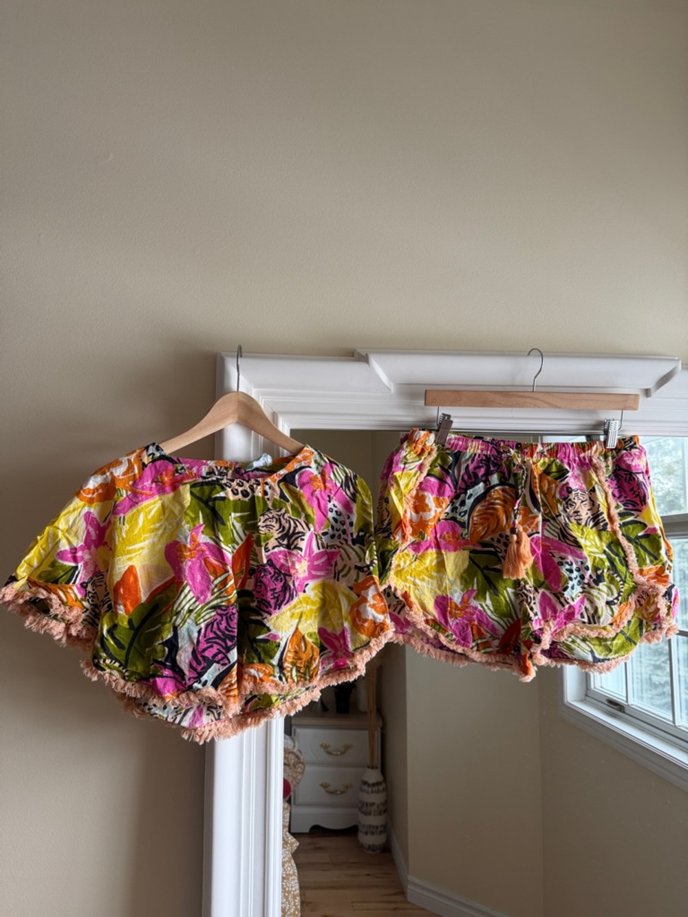 Tropical Floral Two-Piece Set in Bright Multi